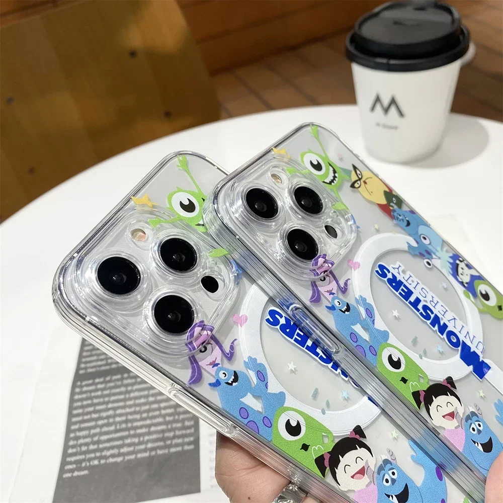 Магнитный чехол Magsafe для телефона с героями мультфильмов Университет монстров