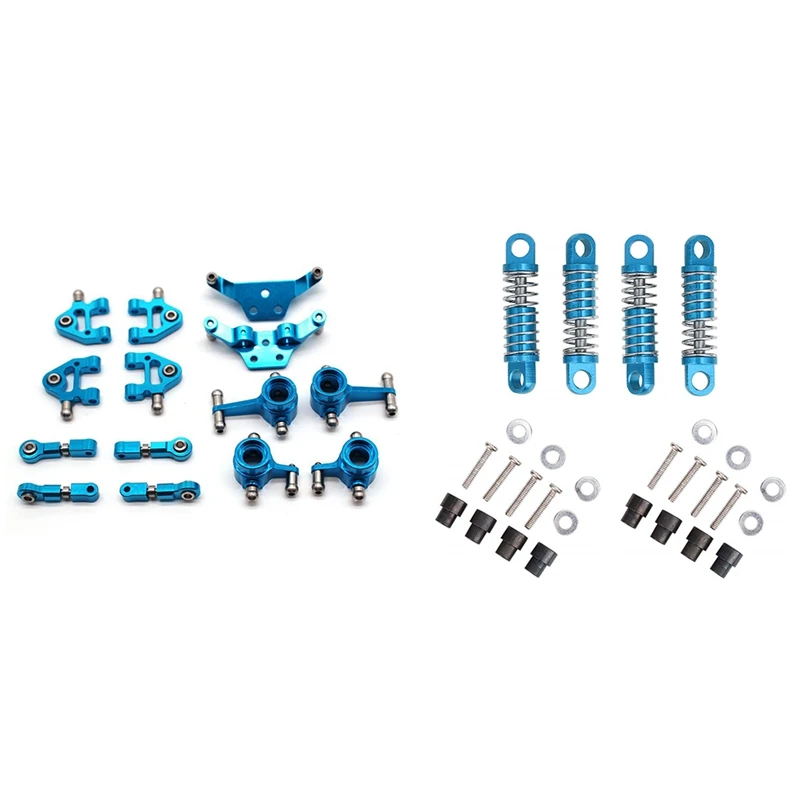 

2 комплекта запчастей для радиоуправляемых автомобилей: 1 комплект металлических полноразмерных запчастей и 1 комплект амортизаторов из сп...