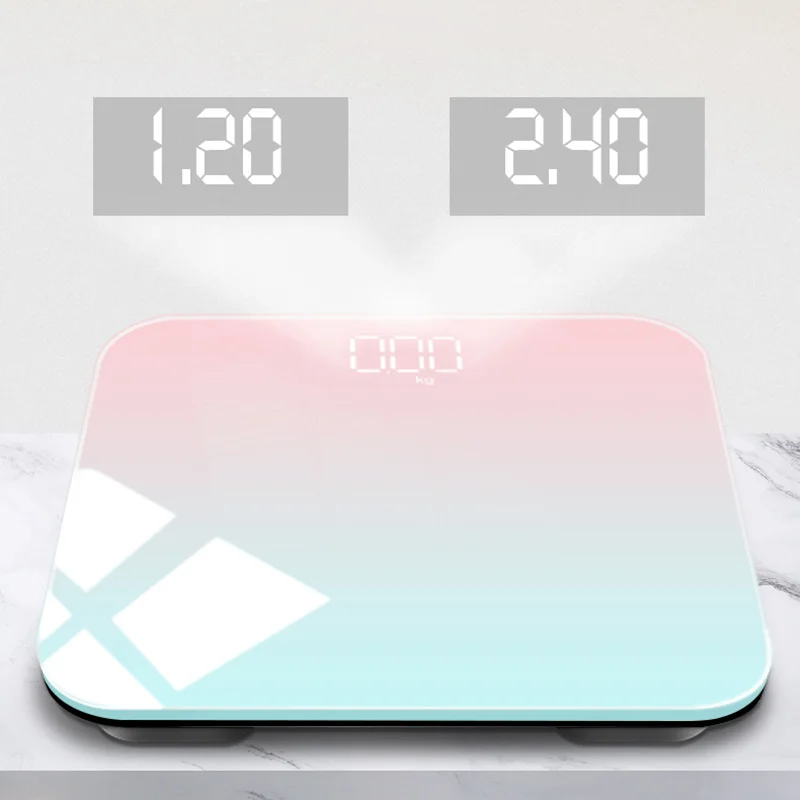 

Bathroom Body Fat Weight Scale Glass Electronic Home Smart Check LED Display Weighing High Quality Digital Precision 2022 New