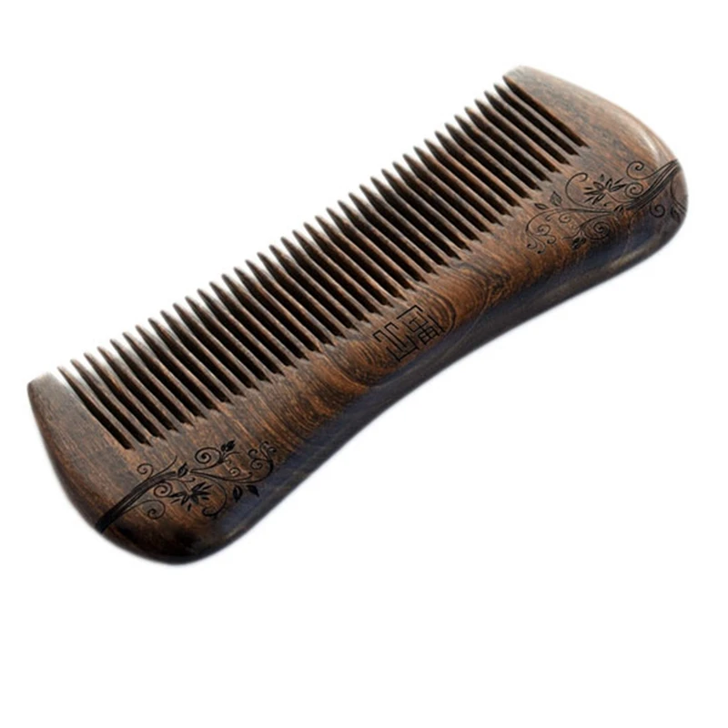 

Hair Combs Healthy Care Natural Wooden Comb Black Gold Sandalwood No Static Beard Comb Sandalwood Comb