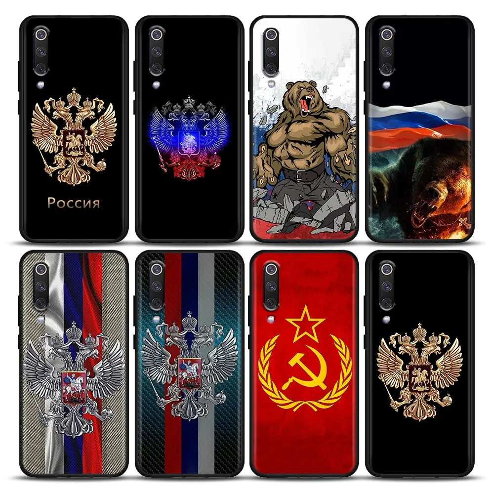 

Russia Russian Flags Emblem Silicone Soft Case For Xiaomi Mi 9 9se 8 10 10T A2 Lite 10S 9T CC9 Note 10 Pro 9Lite Cover Fundas