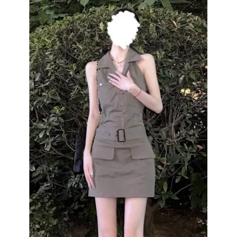 Винтажное женское платье для рабочей одежды Pure Desire лето 2024 новый стиль