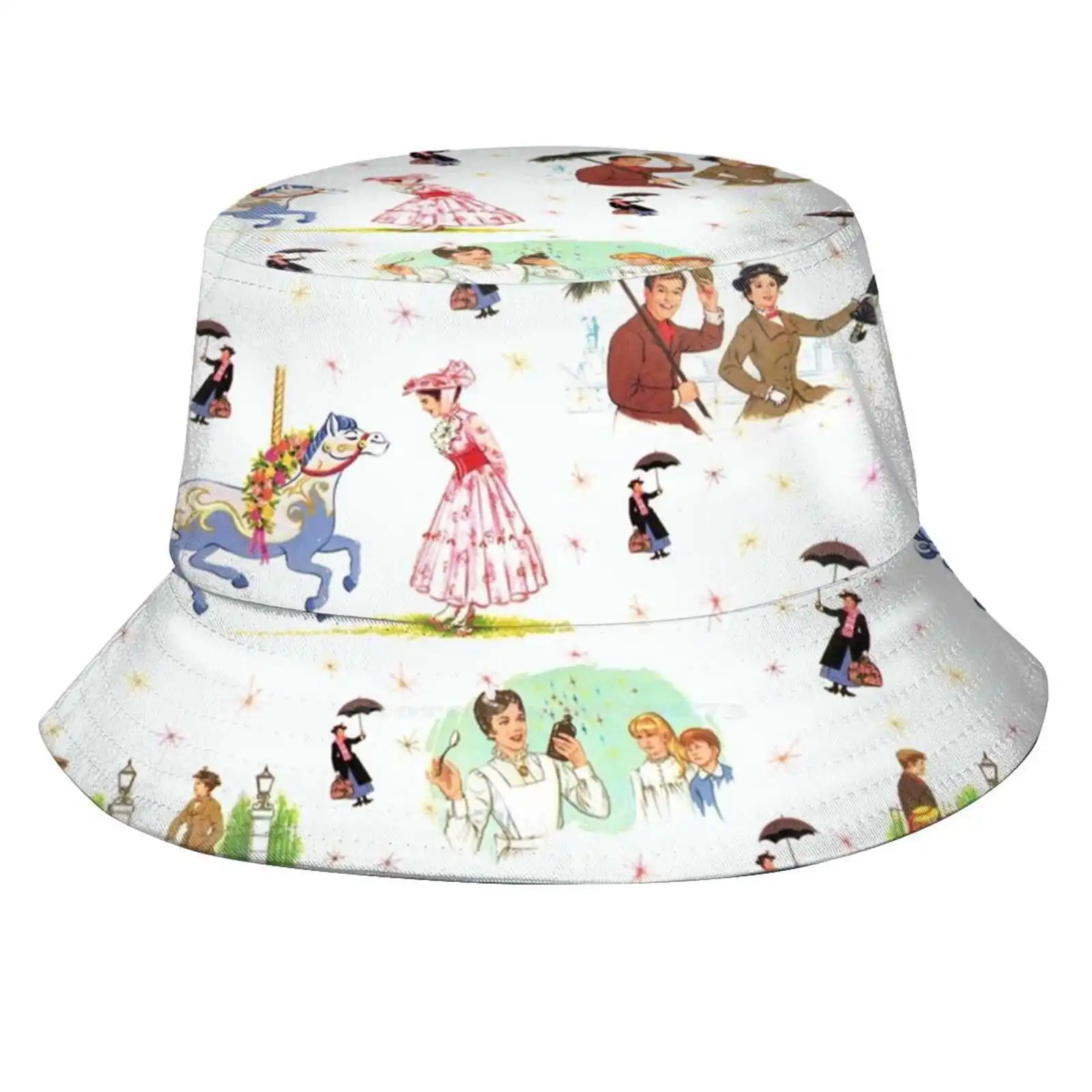 

Панама Ix для активного отдыха, шляпа от солнца, рыбалки, ретро узор, винтажный узор, книга, персонаж из фильма «Джули Эндрюс», Dck Van