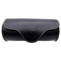 31 12 8 14 2cm universal motorcycle pu leather saddlebag saddle tool pouch side bag for harley cruiser storage pouch