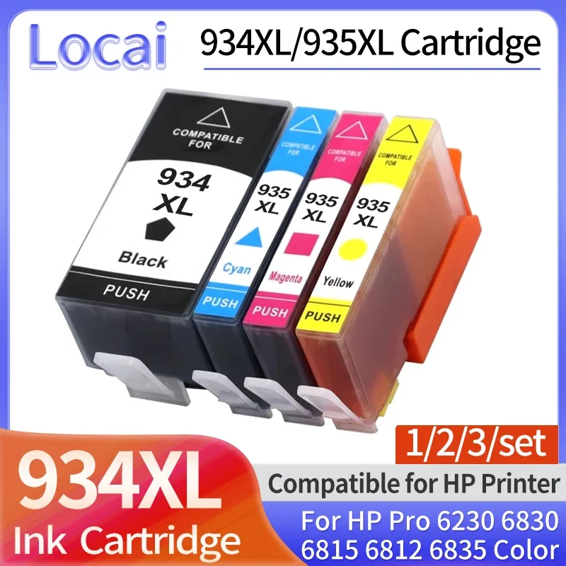 4 цвета для HP 934XL 935XL картриджи 934 935 hp934 XL Officejet Pro 6812 6830 6815 6835 6230 6820 чернила принтера