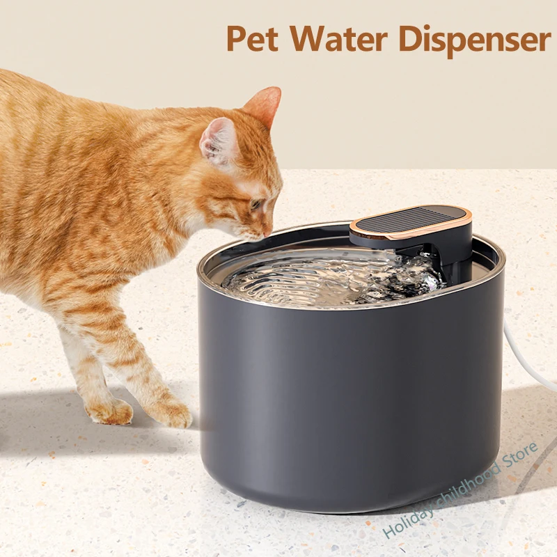 

Fontaine à eau pour chat, distributeur automatique 3L, pompe pour chien et animal de compagnie, avec 1 filtre de remplacement