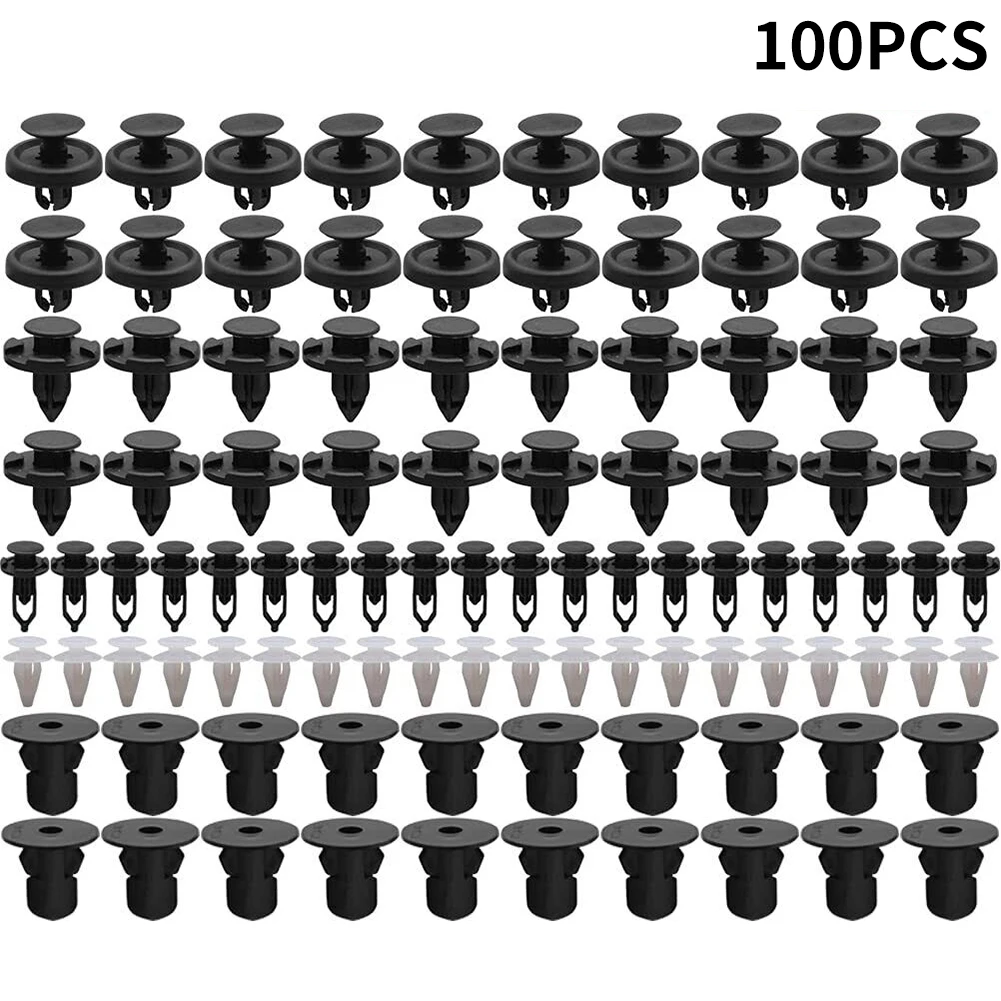 

100pcs For Toyota For Lexus Fastening Clips Expanding Rivet Floor Panel 88970767 For Door Panel, Bumper, Trim, Fender, Wheel Arc