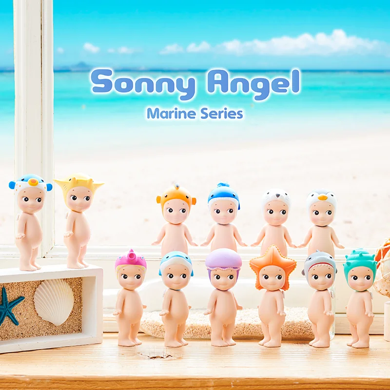 

Stock Set Sonny Angel Mystery Box Marine Series Mini Doll Blind Box Decoration Surprise Gift Desktop Ornament Anime Figure Toy