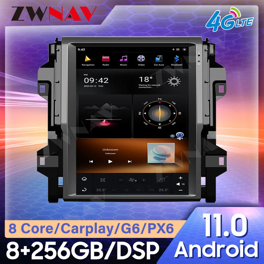 

For Toyota Fortuner 2016-2019 CARPLAY DSP WIFI Car Radio GPS Navigation Car Radio Multimedia Player Android 11