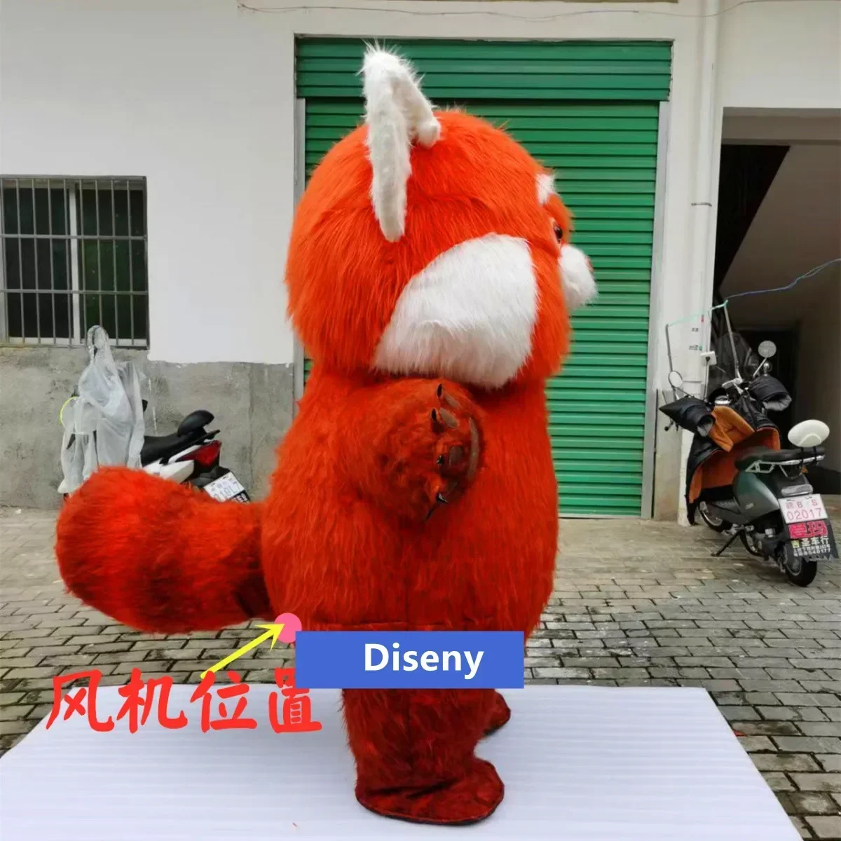 Косплей Дисней 200 см Pixar поворотный красный надувной медведь костюм талисмана