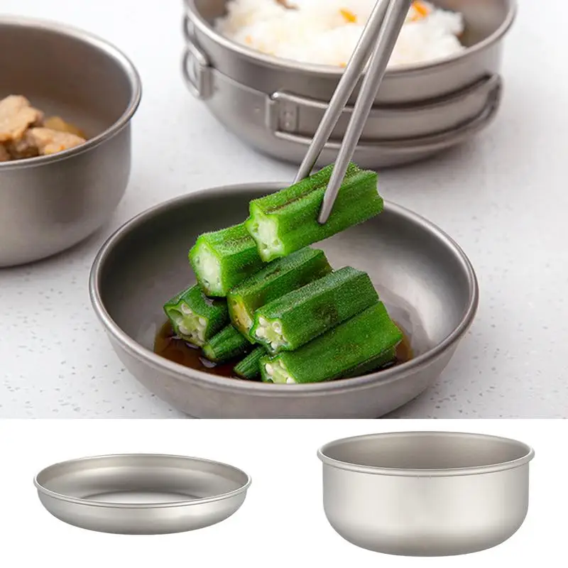 Титановая миска для лапши фруктов портативные десертные миски альпинизма