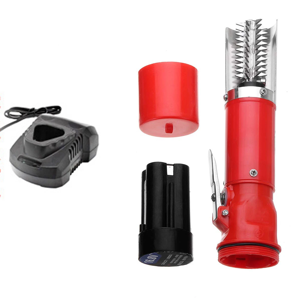 Electric Fish Scaler Remover Cleaner Fishing Scalers 125W 12V Charging Portable Waterproof Battery Descaler Scraper Kitchen Tool |