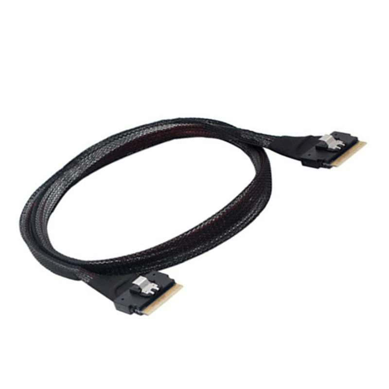 24 Гбит/с SFF-8654 8i 74-контактный штекер для тонкого SAS4.0 4 0 удлинитель