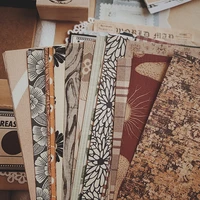 200 pcs antique flower pattern scrapbook craft paper junk journal ephemera album label memo scrapbooking material paper packs