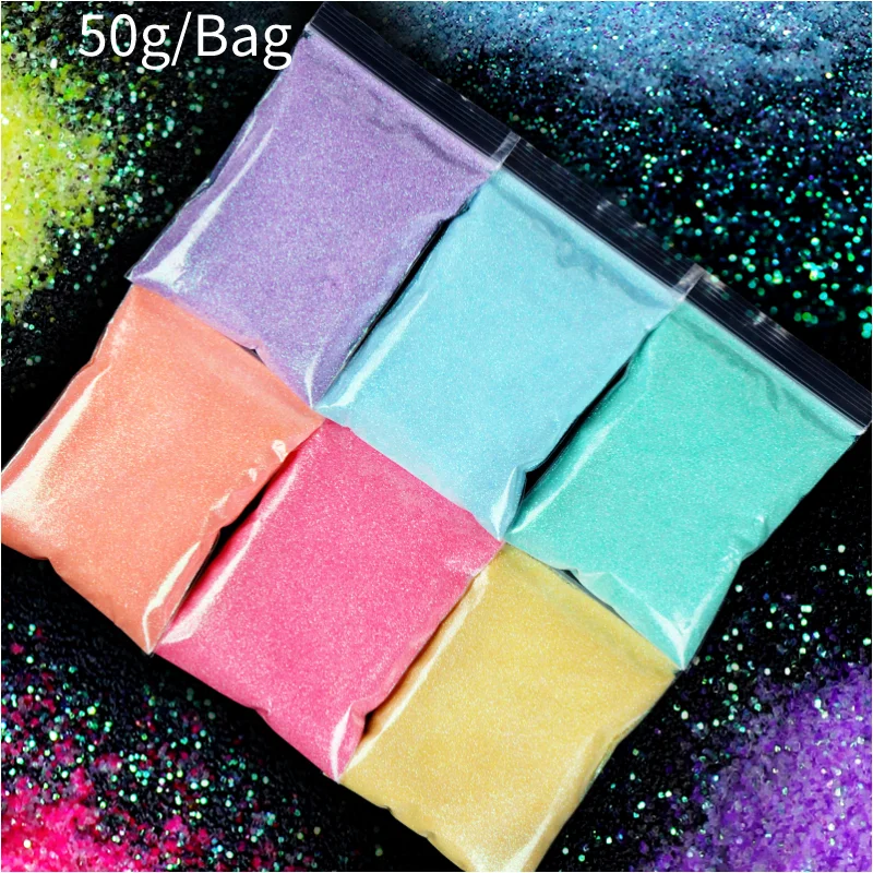 

50g Sparkling Sugar Sand Effect Glitter Powder Epoxy Resin Filler Pigment For DIY Jewelry Key Pendant Ornaments Crafts Making