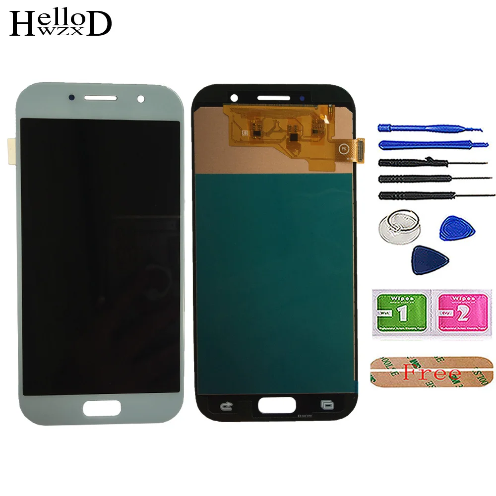 Mobile LCD Display For Samsung Galaxy A5 2017 A520 A520F SM-A520F LCD Display + Touch Screen Digitizer Panel Assembly Tools