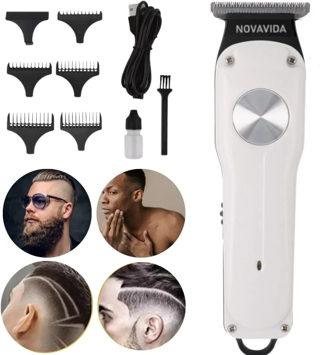 

de Barbear Cortar Cabelo,Pezinho, Aparar Pelos, Masculino Designer Elétrico Profissional Bivolt Recarregavel Spray para cubrir