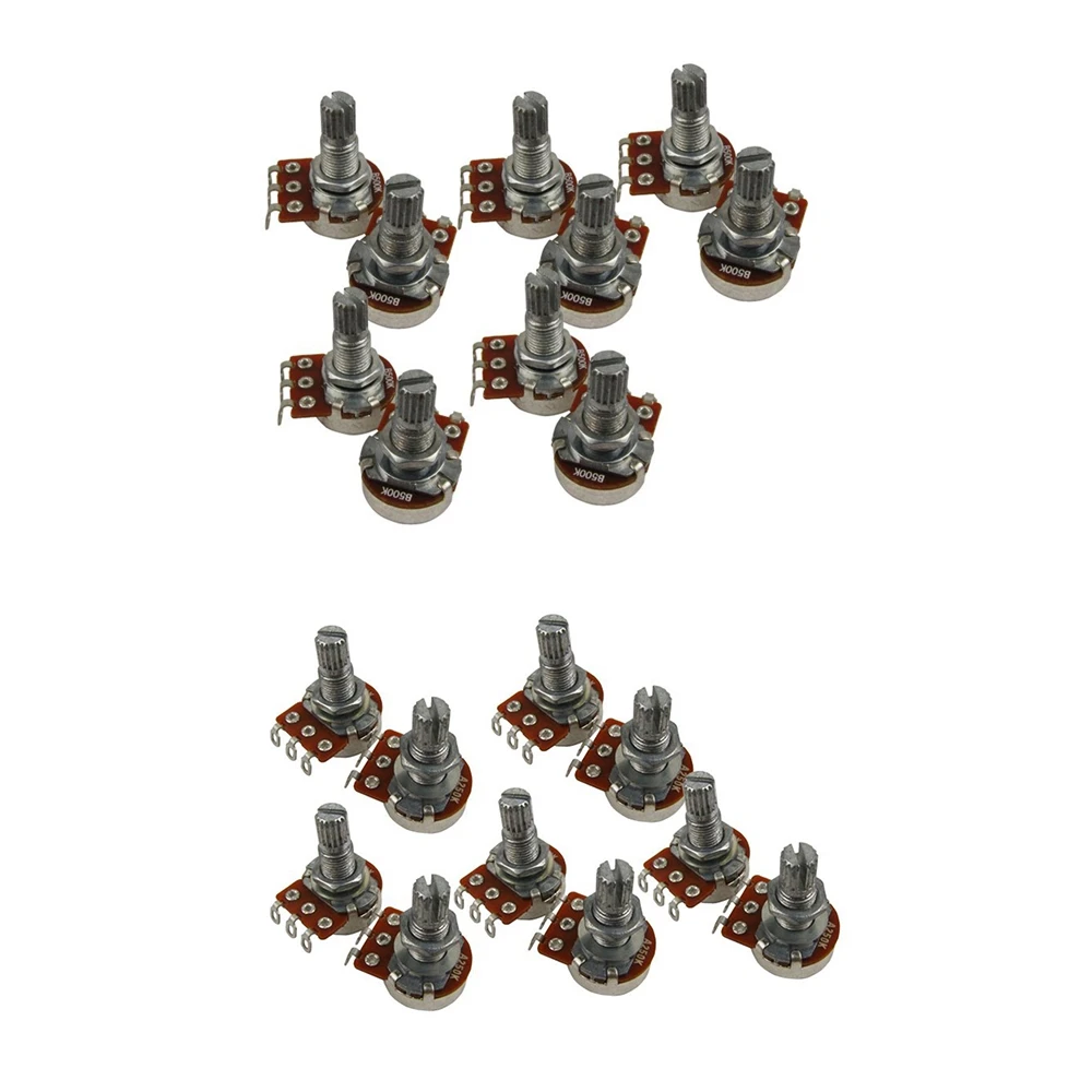 

20X Guitar Small Size Pots B500K/A250K Potentiometers For Guitar Bass Parts