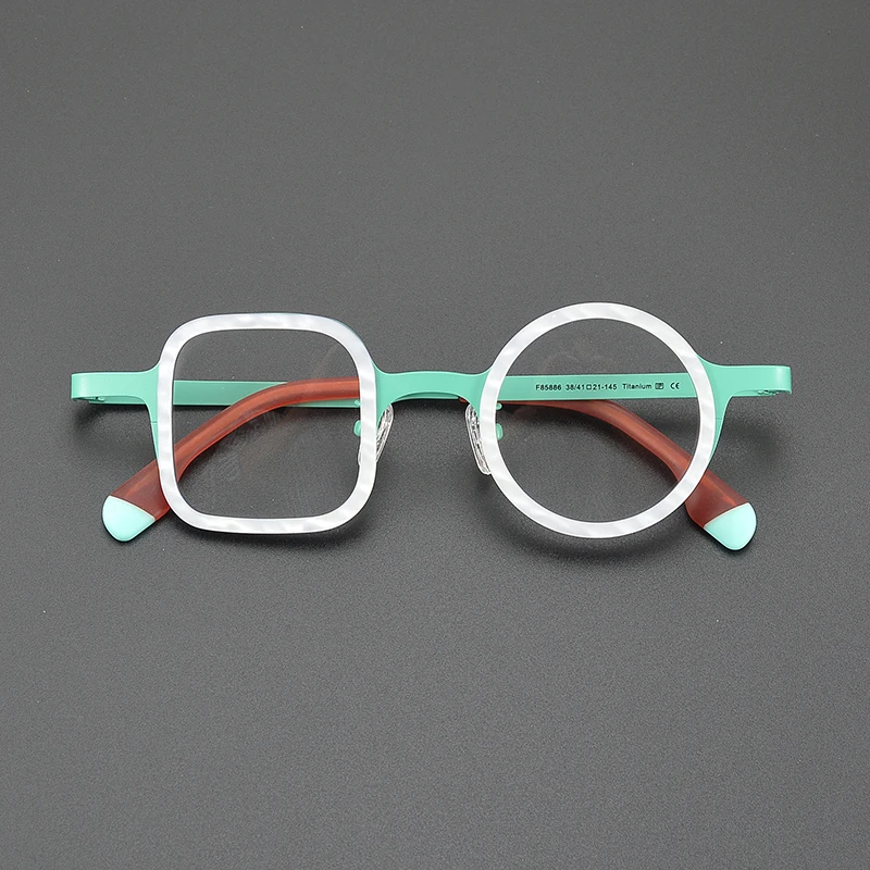 Сверхлегкая титановая ретро-модная трендовая оправа для очков ниша литературная