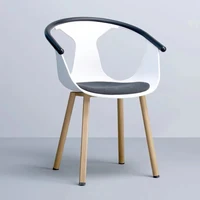 plastic dining chair nordic style modern simple leisure family reception chairs back restaurant sillas de comedor chaise fotele