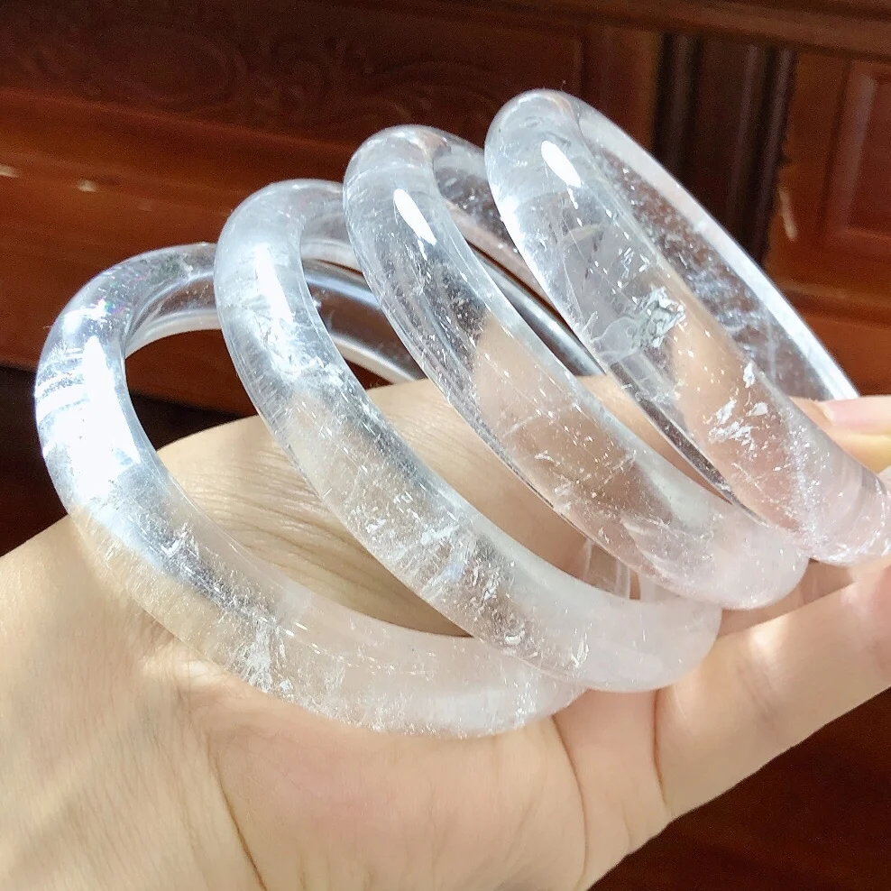Natural White Crystal Bracelet Asse Ice Penetration Jewelry Women Mother Rainbow Artis...