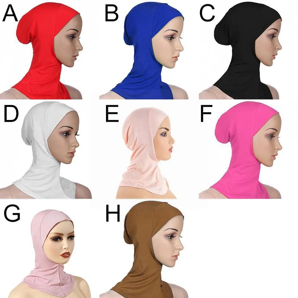 

Muslim Scarf Hijabs Women Hijabs Bonnet Scarf Turbans Head For Women Women's Underscarf Caps Islamic Neck Head Cover Casual G3K7