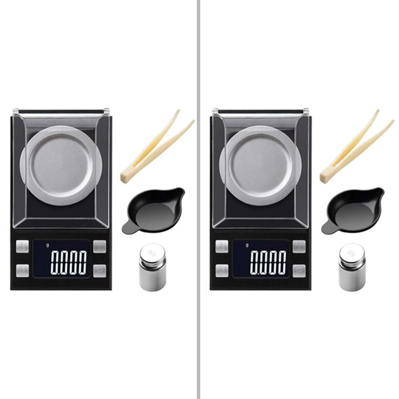 

Hot Weighing Scale,Portable Mini Digital Scale With Back-Lit LCD With Calibration Weights Tweezers For Jewelry