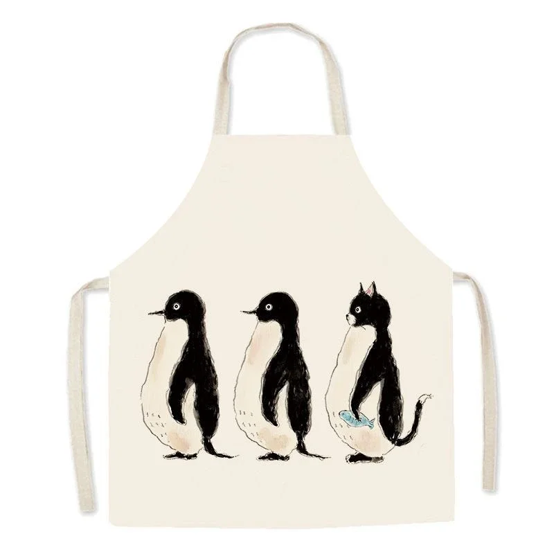 

Льняной фартук европейского стиля