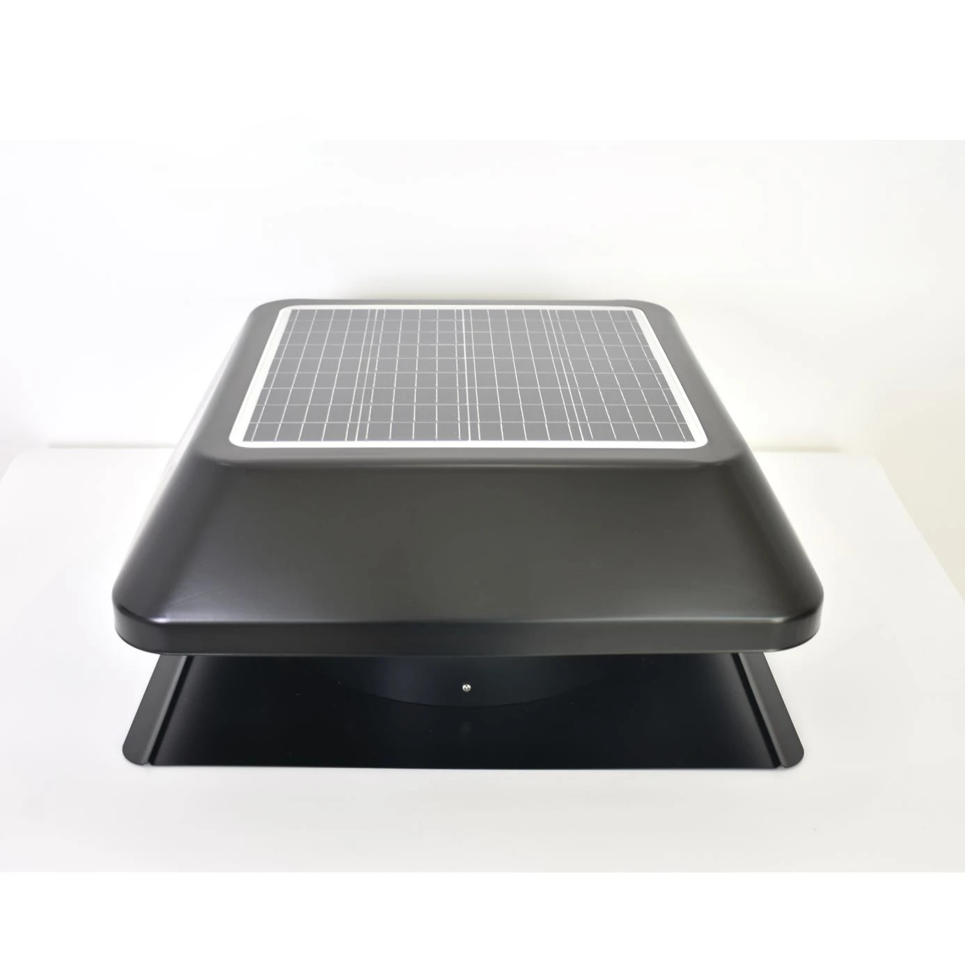 

Square metal casing 14 inch air duct with IP68 brushless DC motor solar roof attic ventilation fan