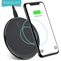 KUULAA Wireless Charger For iPhone Pro XSMax 10W Fast Wireless Charging for Samsung S10 USB Charger Pad