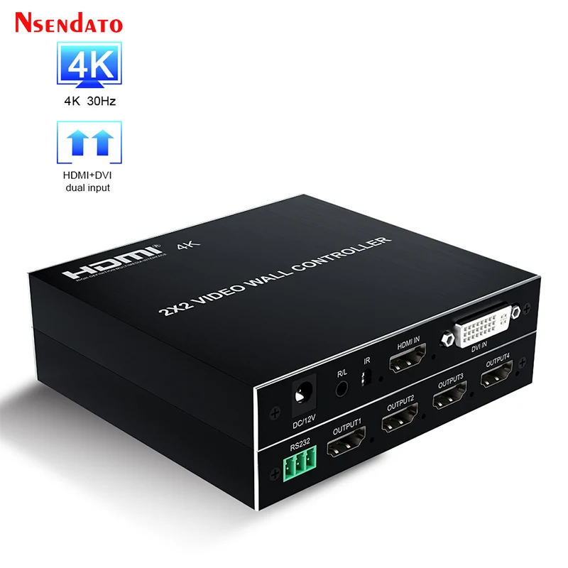 

Настенный видеоприбор HDMI для ТВ, 4K, 2X2, 1080P, 1x21X4, 1X3, 3x1, 4X1, мульти-видеоэкран, сшивающий настенный процессор, устройство для соединения 2x180 °