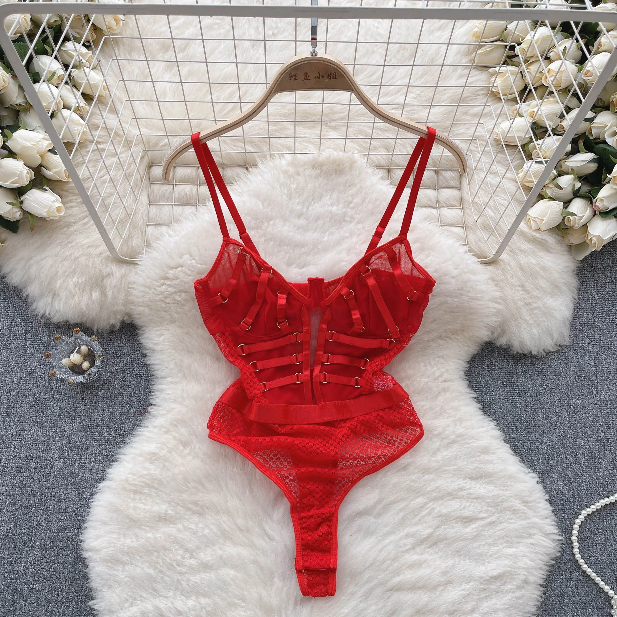 

Foamlina Sexy Women Summer See Through Mesh Bodysuits Hollow Out Floral Lace Skinny Fit Stretch Club Party Body Tops Jumpsuits