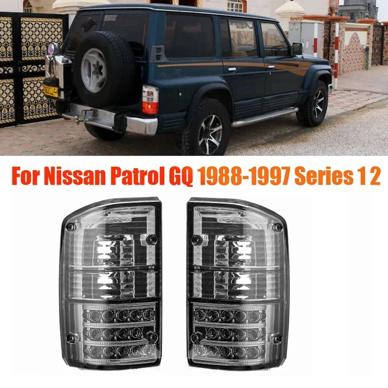 

Задний фонарь для заднего бампера Nissan патруль GQ 1988-1997 Серия 1 2 26555-05J00 26550-05J00, дымчатый, 1 пара
