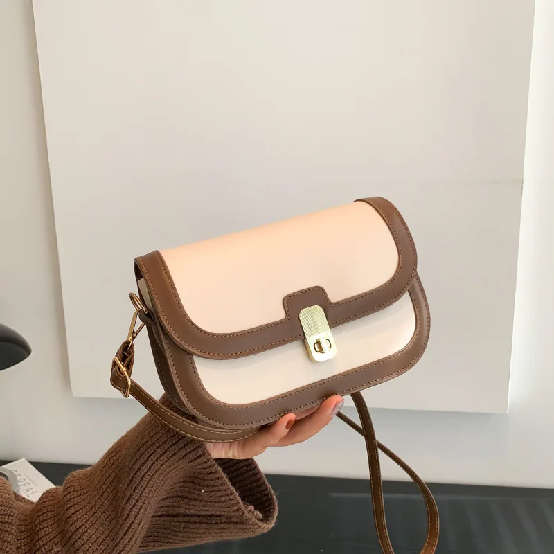 

Fashion Saddle Small Crossbody Bags for Women 2023 Trend Luxury Designer Underarm Shoulder Bag PU Leather Flap Ladies Handbags