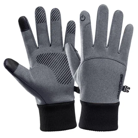 Зимние велосипедные лыжные перчатки для улицы перчатки с пальцами водонепроницаемые теплые перчатки женская теплая шапка и варежки