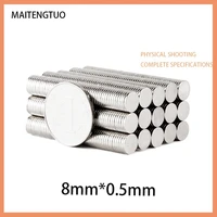 501000pcs 80 5mm n35 ndfeb countersunk round magnet super powerful strong permanent magnetic imane disc 8mm x 0 5mm