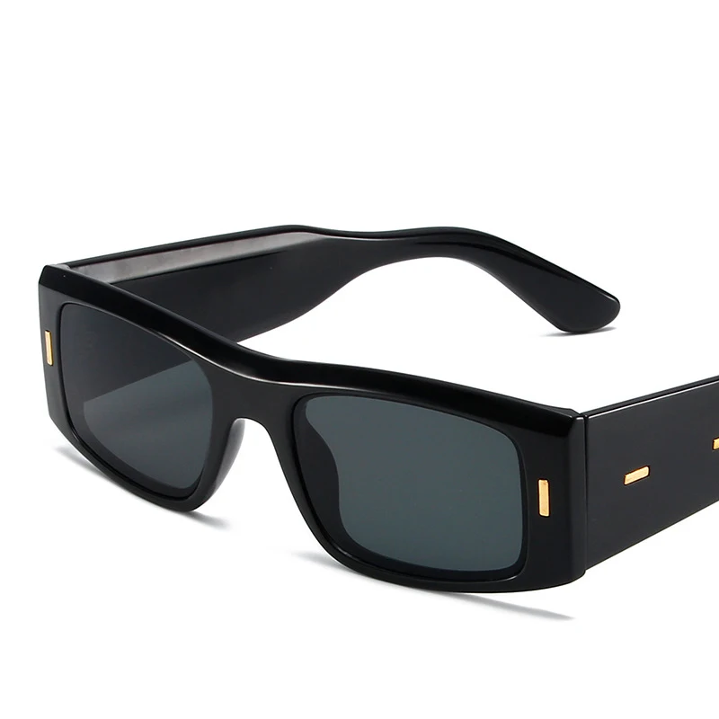Прямоугольные солнцезащитные очки женские модные желеобразного цвета Мужские