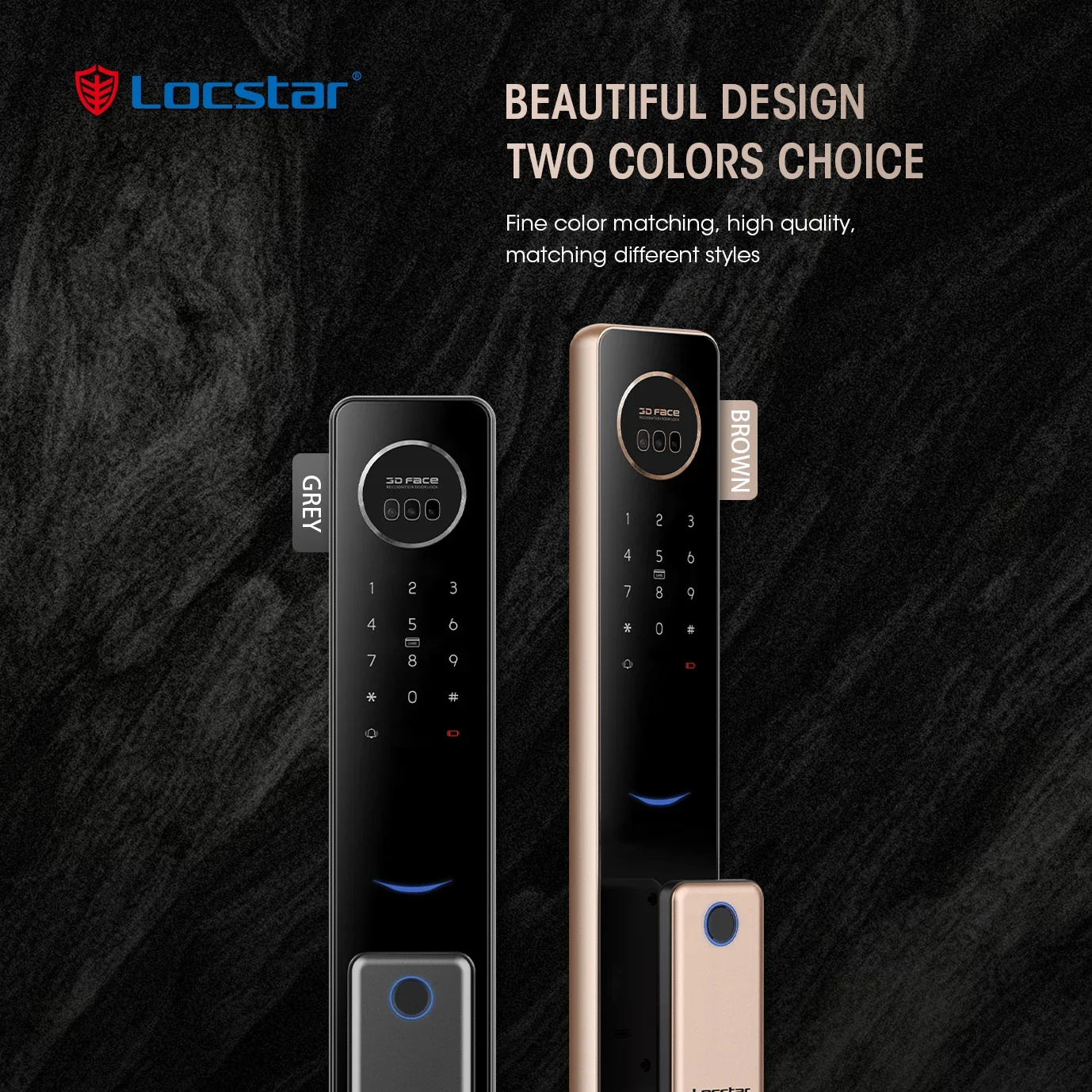 Locstar TTlock Face Scene Smart WiFi Цифровой дверной замок Кодовая карта Смартфон Разблокировка