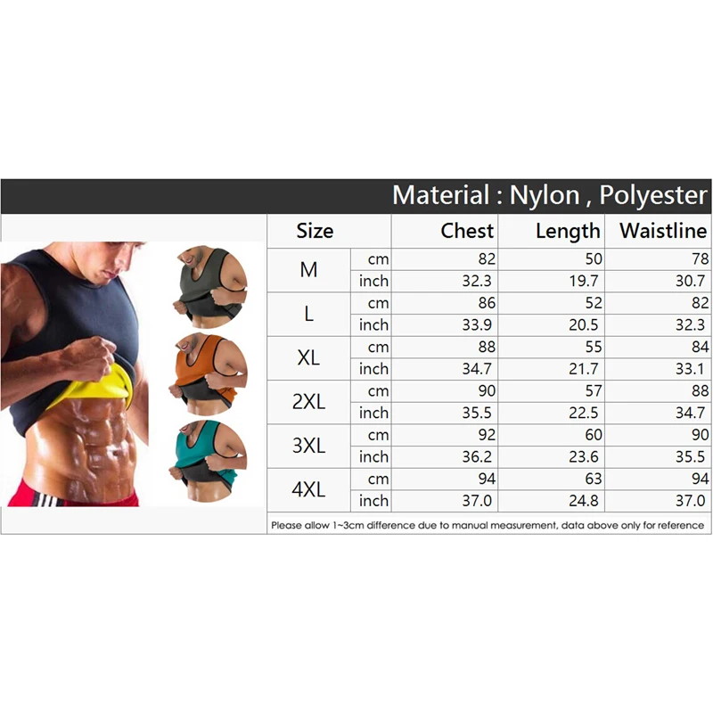 Черная Неопреновая Мужская корректирующая жилетка для похудения талии фитнеса