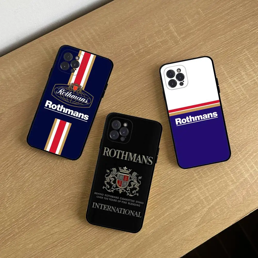 Фото Крутой чехол для телефона R-Rothmans Cigarettes для iPhone 17 16 15 14 13 12 11 Pro Max Plus Mini, силиконовый, черный №2