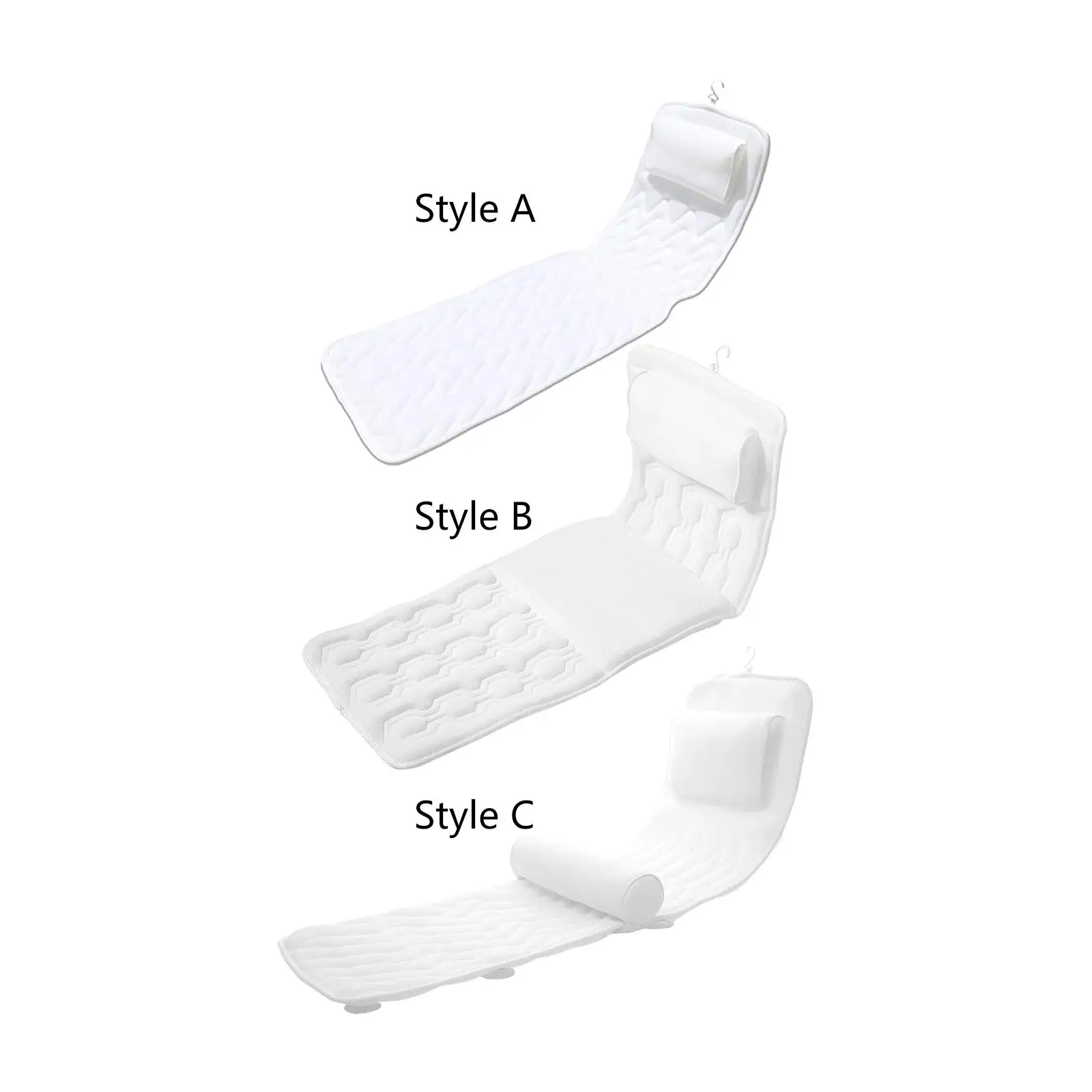 

Bath Tub Pillow Non Slip Bathtub Cushion Breathable Headrest for SPA Salon