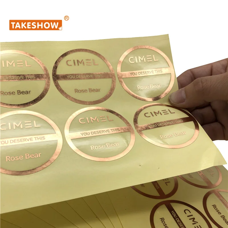 

Printing logo round transparent security seal label sticker