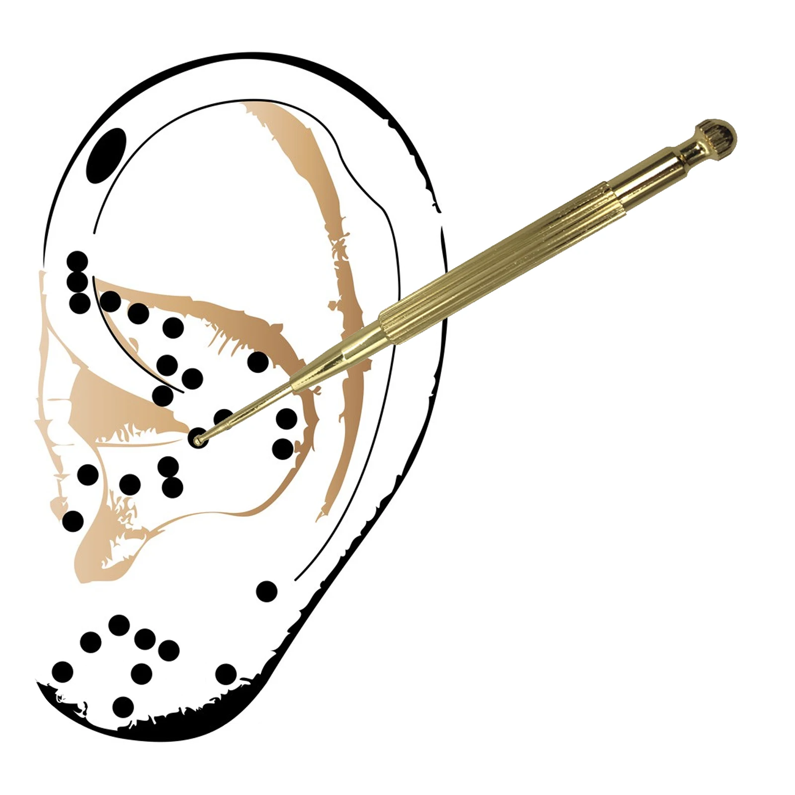 

Высококачественный гибкий латунный медный акупунктурный зонд для массажа ушей акупунктурный зонд ручка для обнаружения точек латунный эл...
