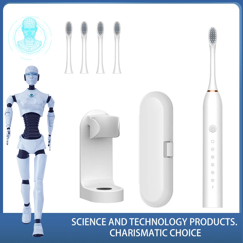 

Powerful Ultrasonic Sonic Electric Toothbrush USB Charge Rechargeable Tooth Brush Washable Electronic Whitening Teeth Brush