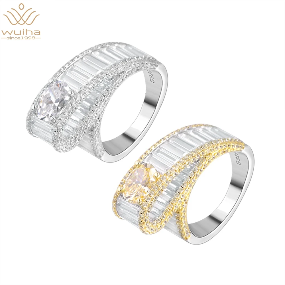 

Женское кольцо из серебра 925 пробы, с овальным муассанитом