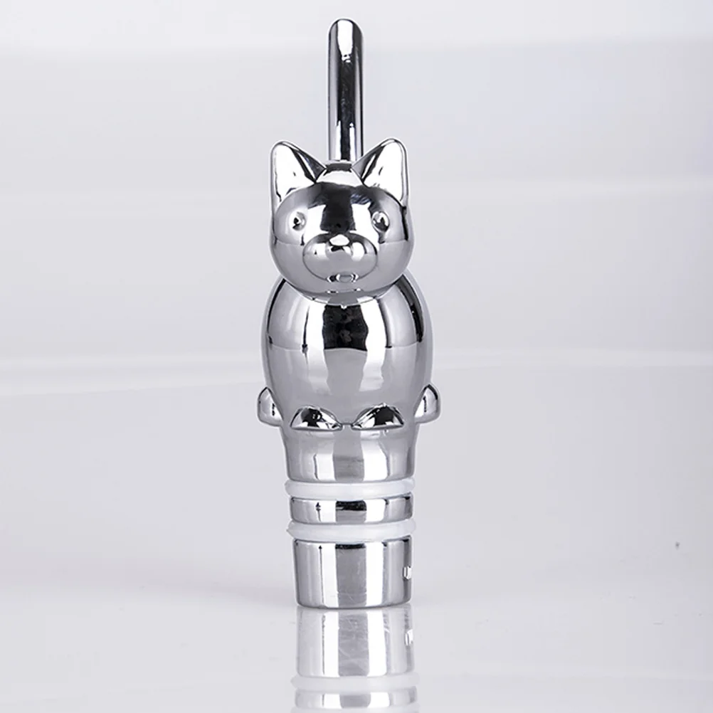 Пробка для бутылки с изображением кота сплав декоративная новинка барная посуда