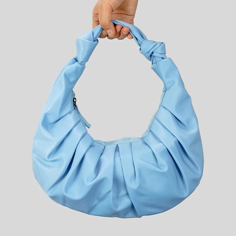 

Purses Nylon Pleated Shoulder Underarm Bag Luxury Designer Bags For Women 2023 New Fashion High Quality Simple Wild Handbags