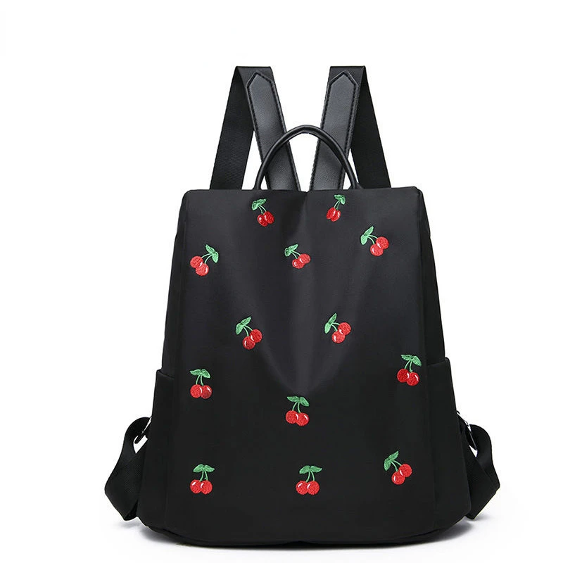 

Cherry Printing Women Backpacks Teenage Girls Student School Bags Large Capacity Laptop Backpack Female Cute Ladies Travel Bags