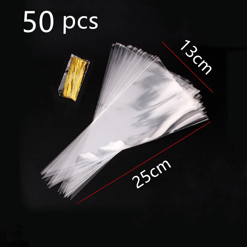 50 шт. прозрачные пакеты для конфет | Дом и сад