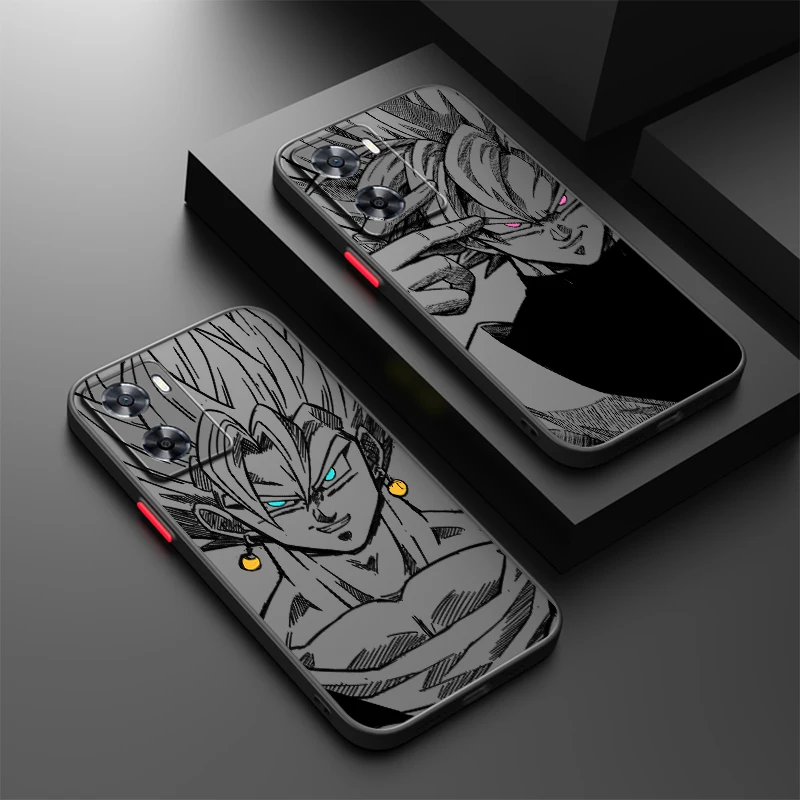 Комиксы D-Dragon Ball Saiyan Матовый полупрозрачный чехол для OPPO X5 X3 A54S A5 A94 A16 A53S A57 A74 A72 A96 A98